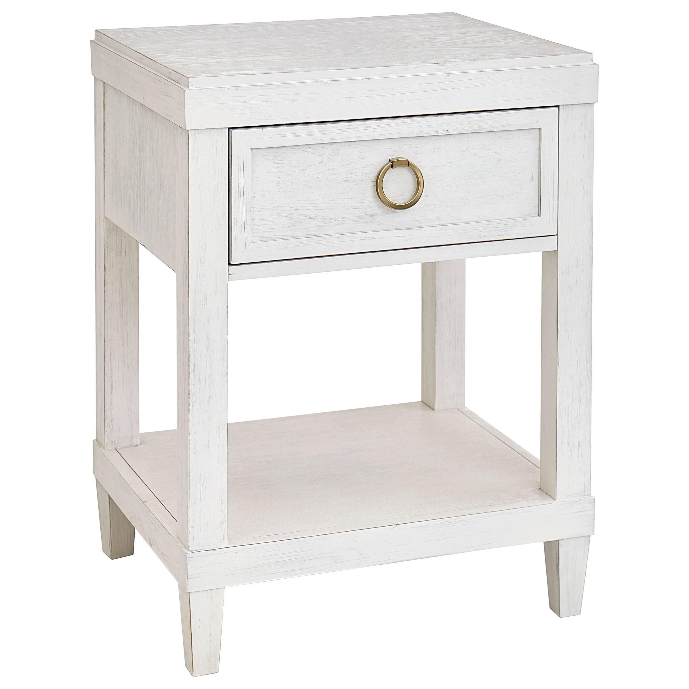 Bassett Ventura Transitional Bedside Table with USB Ports and Outlet